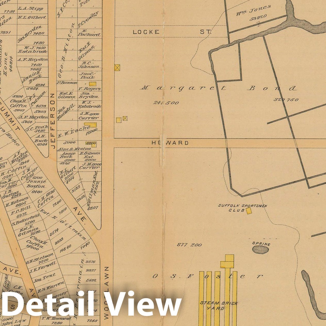 Historic Map : Atlas City of Chelsea and the Towns of Revere and Winthrop 1886 Plate G , Vintage Wall Art
