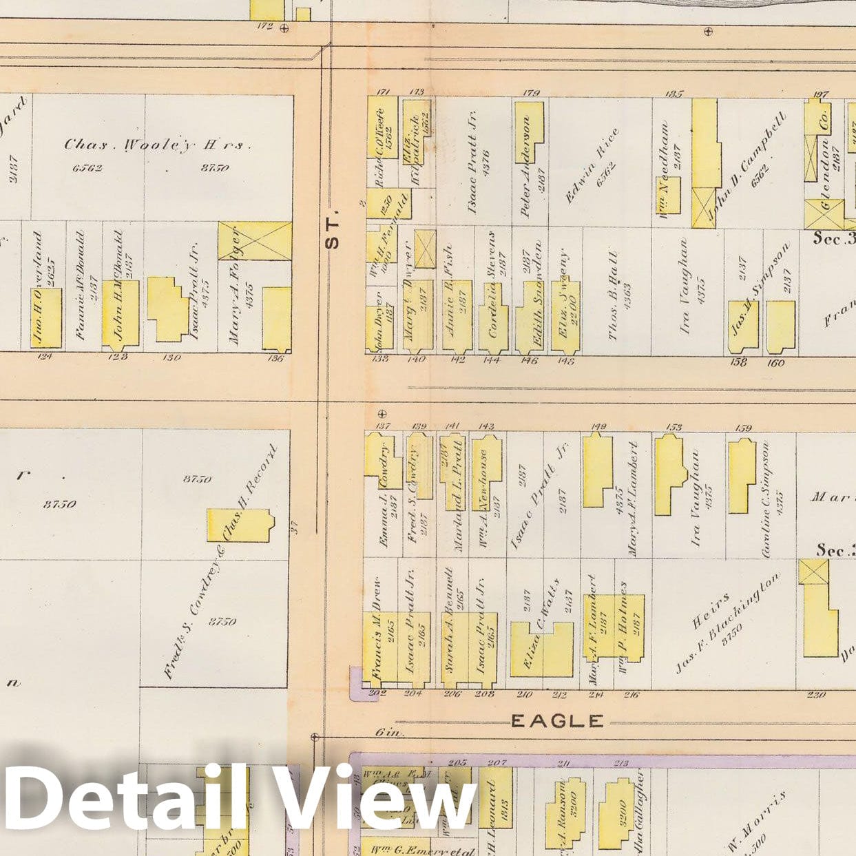 Historic Map : Atlas City of Boston, Vol. 9, East Boston 1892 Plate 019 , Vintage Wall Art
