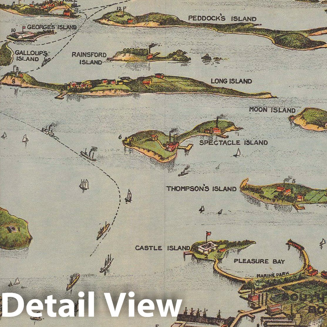 Historic Map : Boston & Cape Cod 1920 Topographic Map , Vintage Wall Art