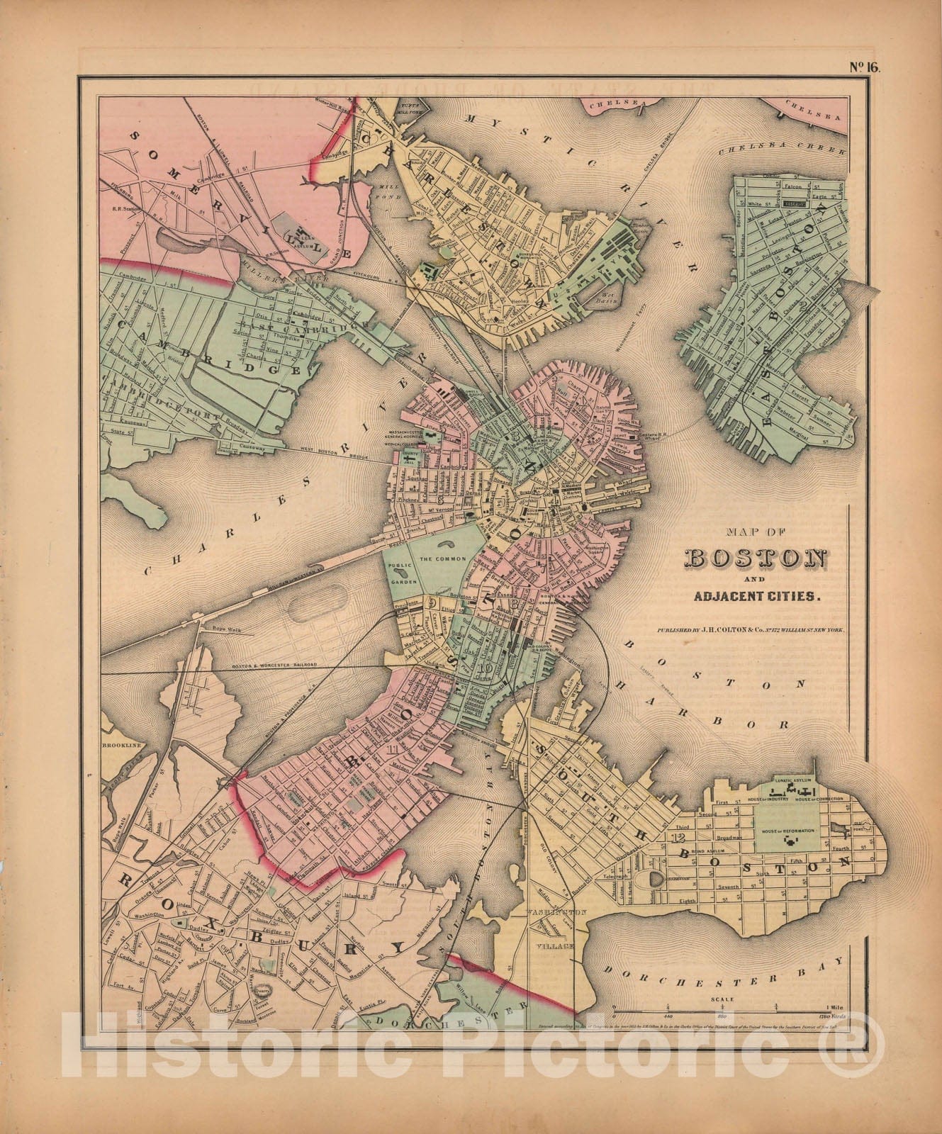 Historic Map : General Atlas (Of The World), Boston 1857 , Vintage Wall Art