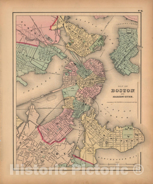 Historic Map : General Atlas (Of The World), Boston 1857 , Vintage Wall Art