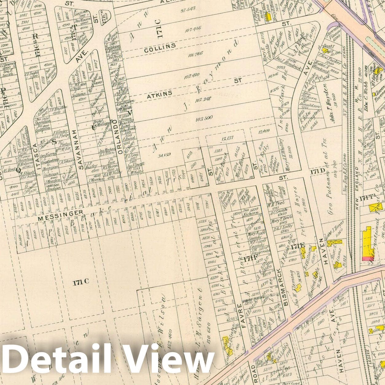 Historic Map : Atlas City of Boston, Vol. 5, Dorchester, 4th Ed., Dorchester 1904 Plate 039 , Vintage Wall Art