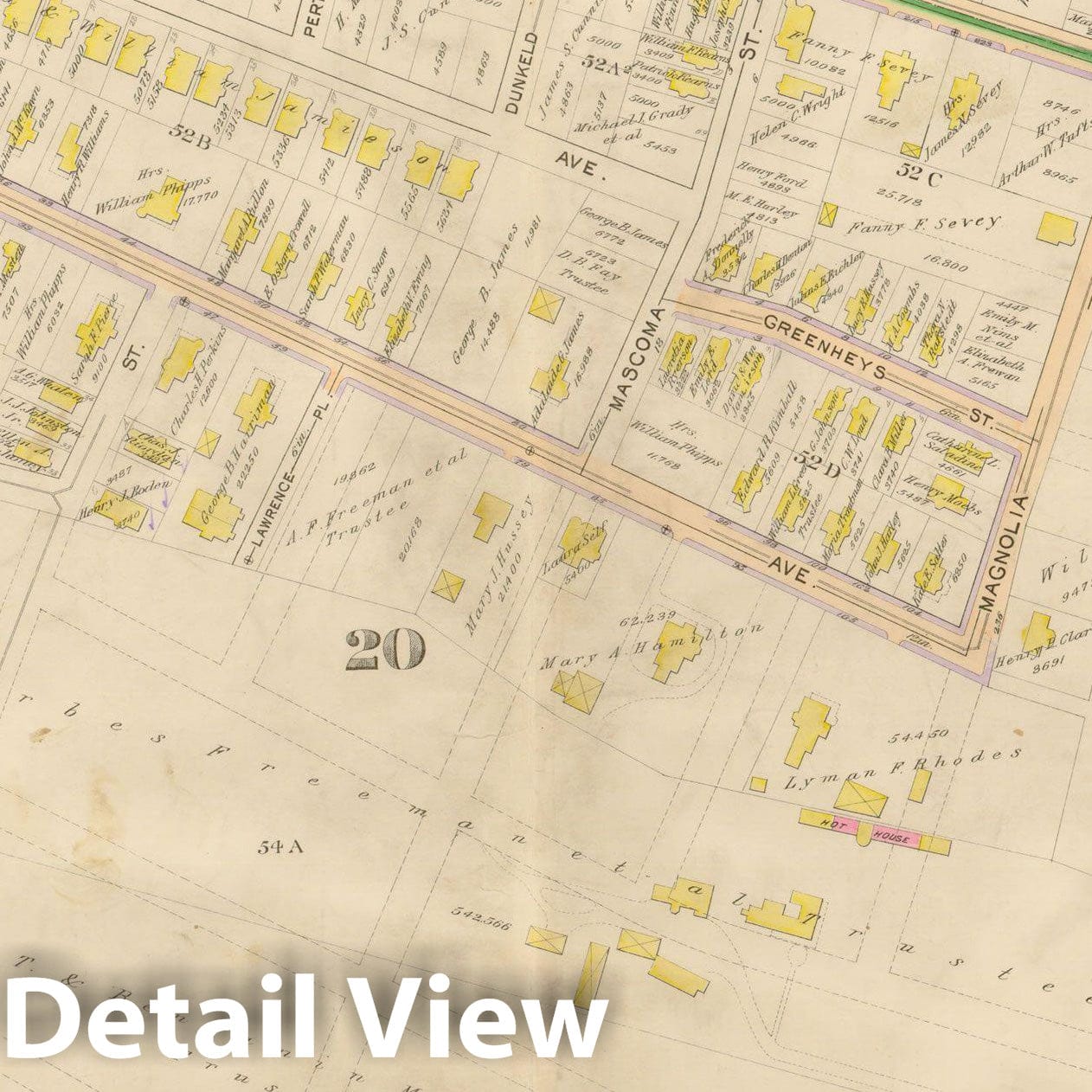 Historic Map : Atlas City of Boston, Vol. 5, Dorchester, Dorchester 1898 Plate 013 , Vintage Wall Art