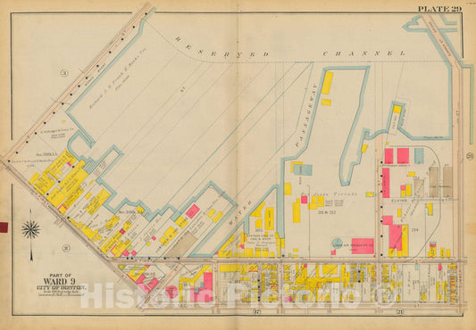 Historic Map : Atlas City of Boston: South Boston 1919 Plate 029 , v2, Vintage Wall Art