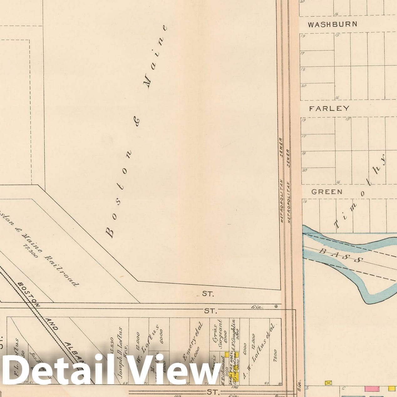 Historic Map : Atlas of Chelsea, Revere and Winthrop, Chelsea 1914 Plate 006 , Vintage Wall Art