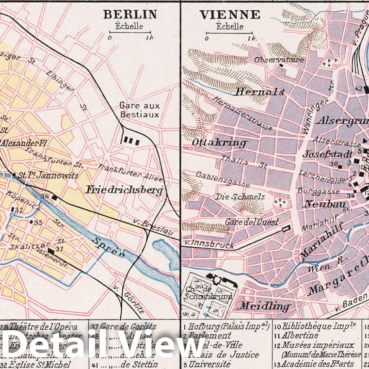 London, St. Petersburg, Berlin, Vienna, Rome, Constantinople 1900 Atlas Map Print