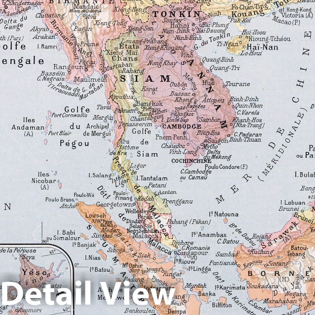 Eastern Asia, 1900 - Historical Map Print
