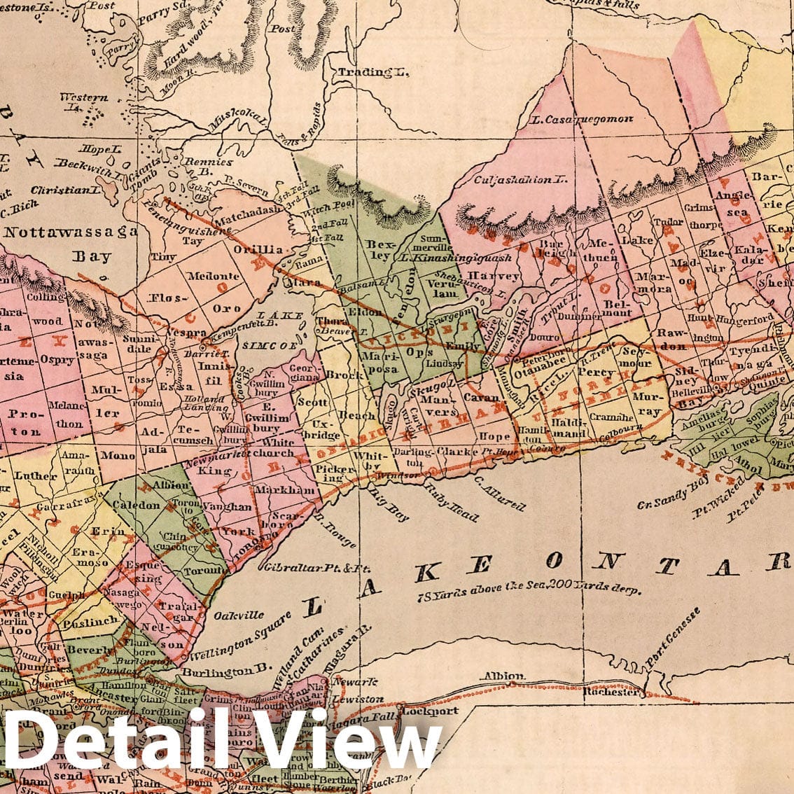 Canada West, 1856 - Historical Map Print from Morse's General Atlas