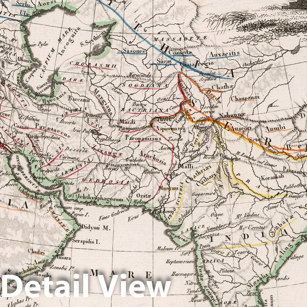 Ancient Asia, 1812 - Historical Map Reproduction