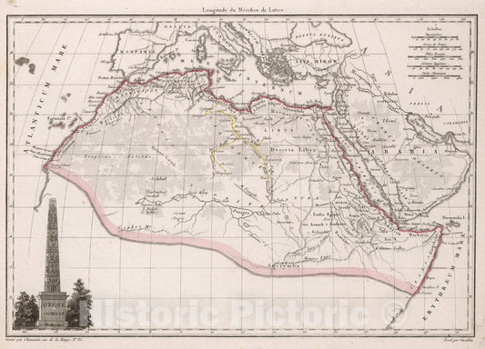 Historic Map : World Atlas Map, Afrique Ancienne. 1812 - Vintage Wall Art