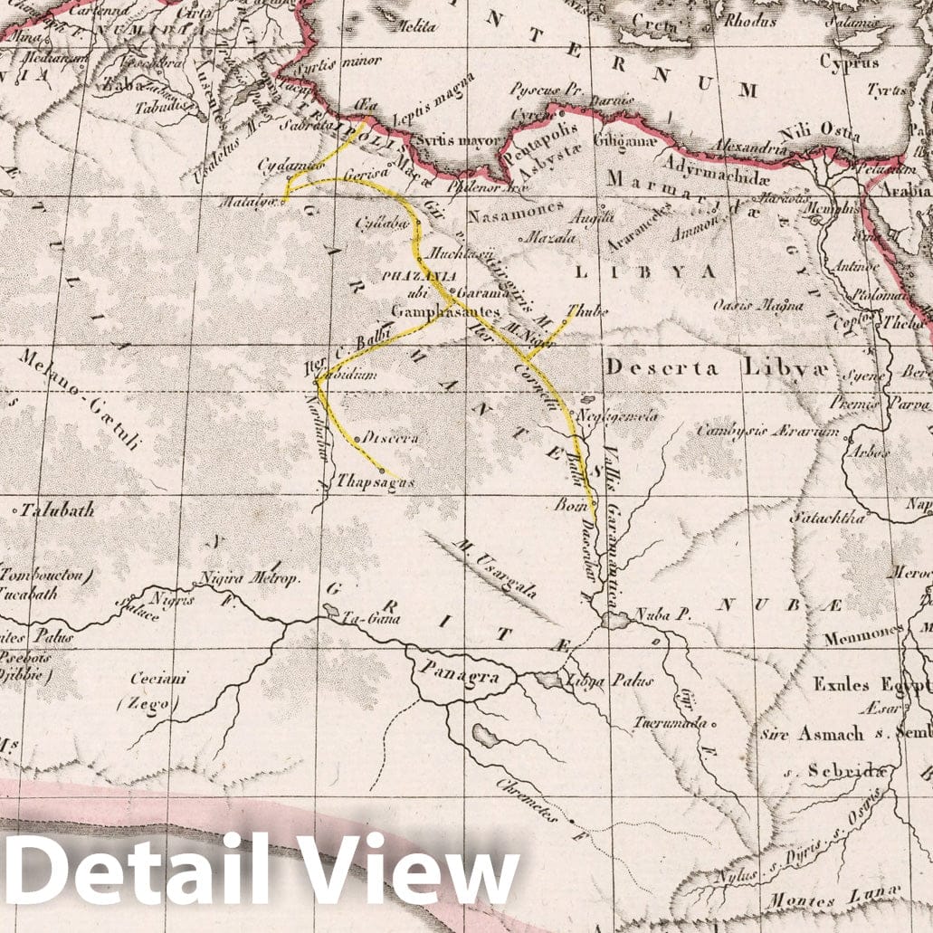 Ancient Africa, 1812 - Historical Map Print