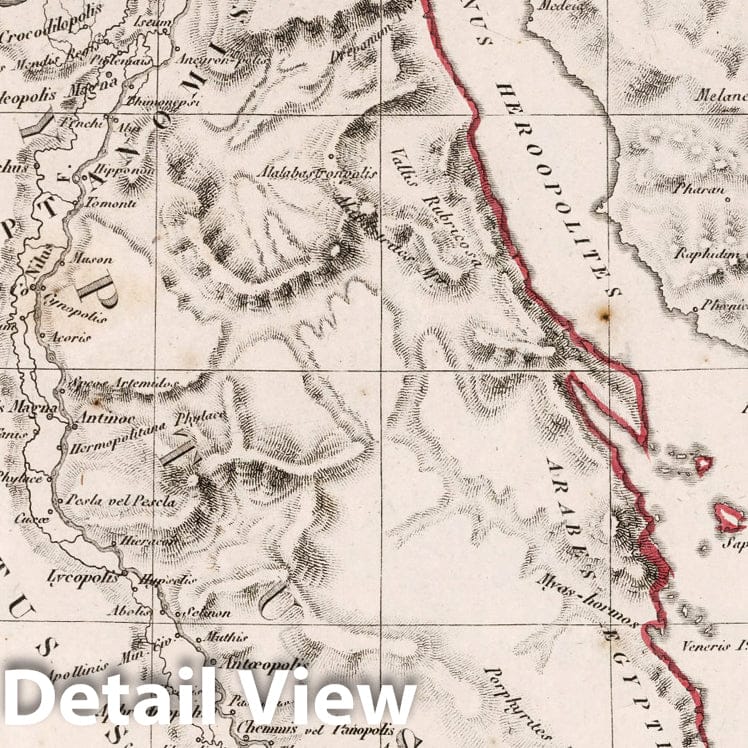 Egypt, 1812 - Historical Map Print by Lapie