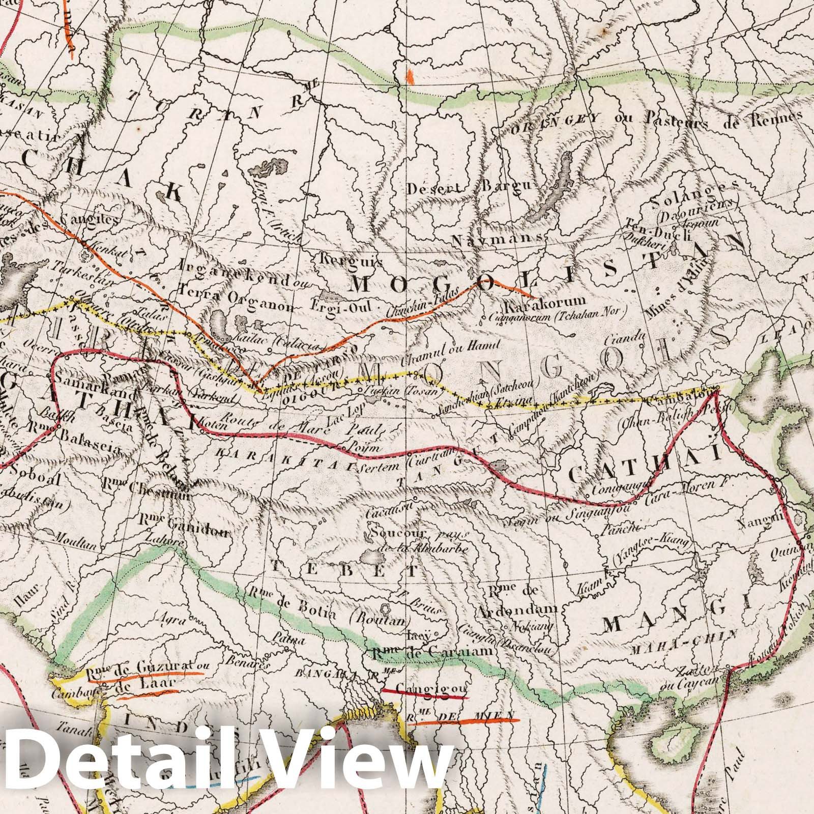 Mongol Empire, 1812 - Historical Map Print