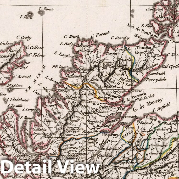 Scotland, 1812 - Historical Map Print