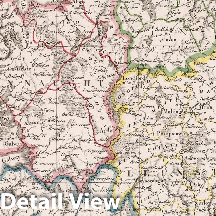 Ireland 1812 Historical Map Print