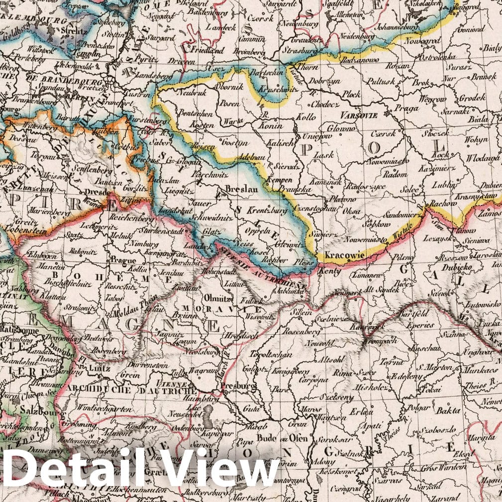 Germany by Circles in 1812 - Historical Atlas Map Print