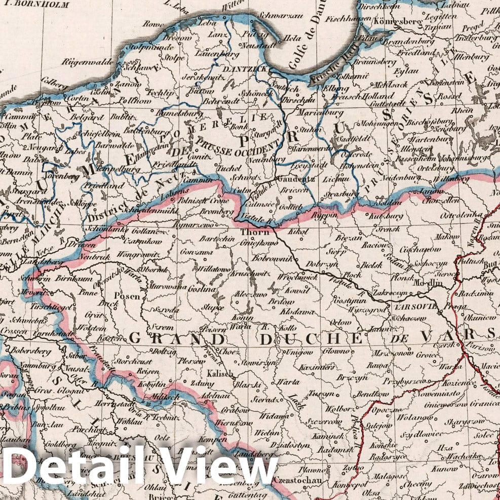 Prussia 1812 Historical Map Print