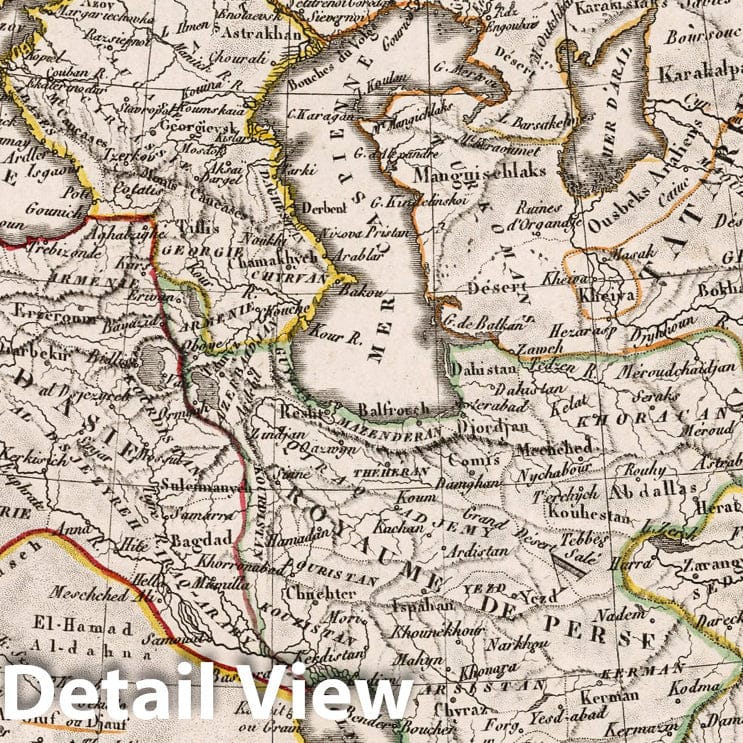Western Asia, 1812 - Historical Map Print
