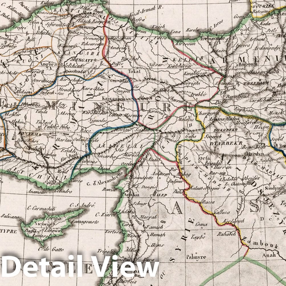 Turkey and Asia Minor, 1812 - Historical Map Print