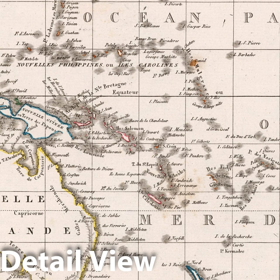 Oceania, Australia, and the Pacific, 1812 - Historical Map Print
