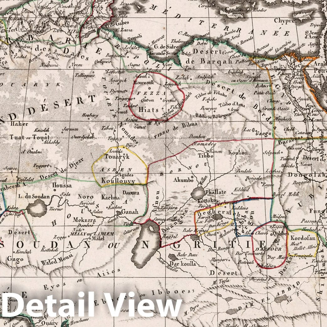 Northern Africa 1812 Historical Map Print
