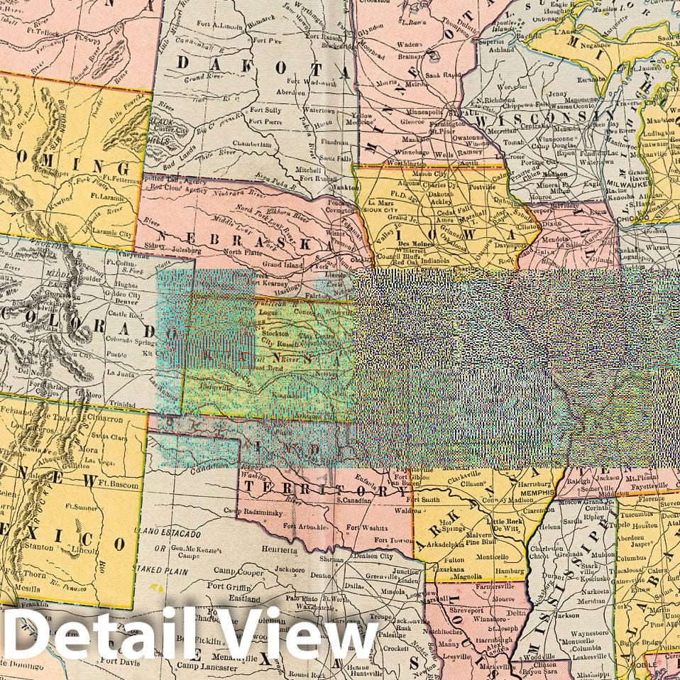 United States Railroad Map, 1882 - Cram's Family Atlas