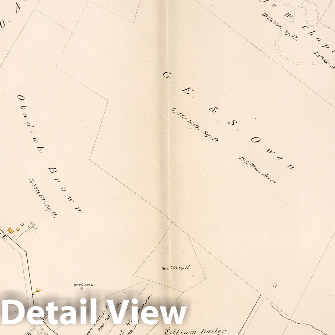 Ward 10 - Property Map, 1882 - Providence Rhode Island Historical Map Print