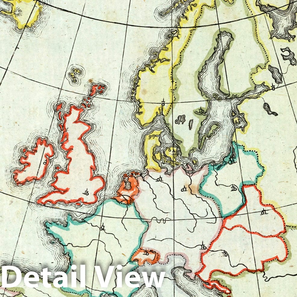 Europe 1801 Historical Map Print