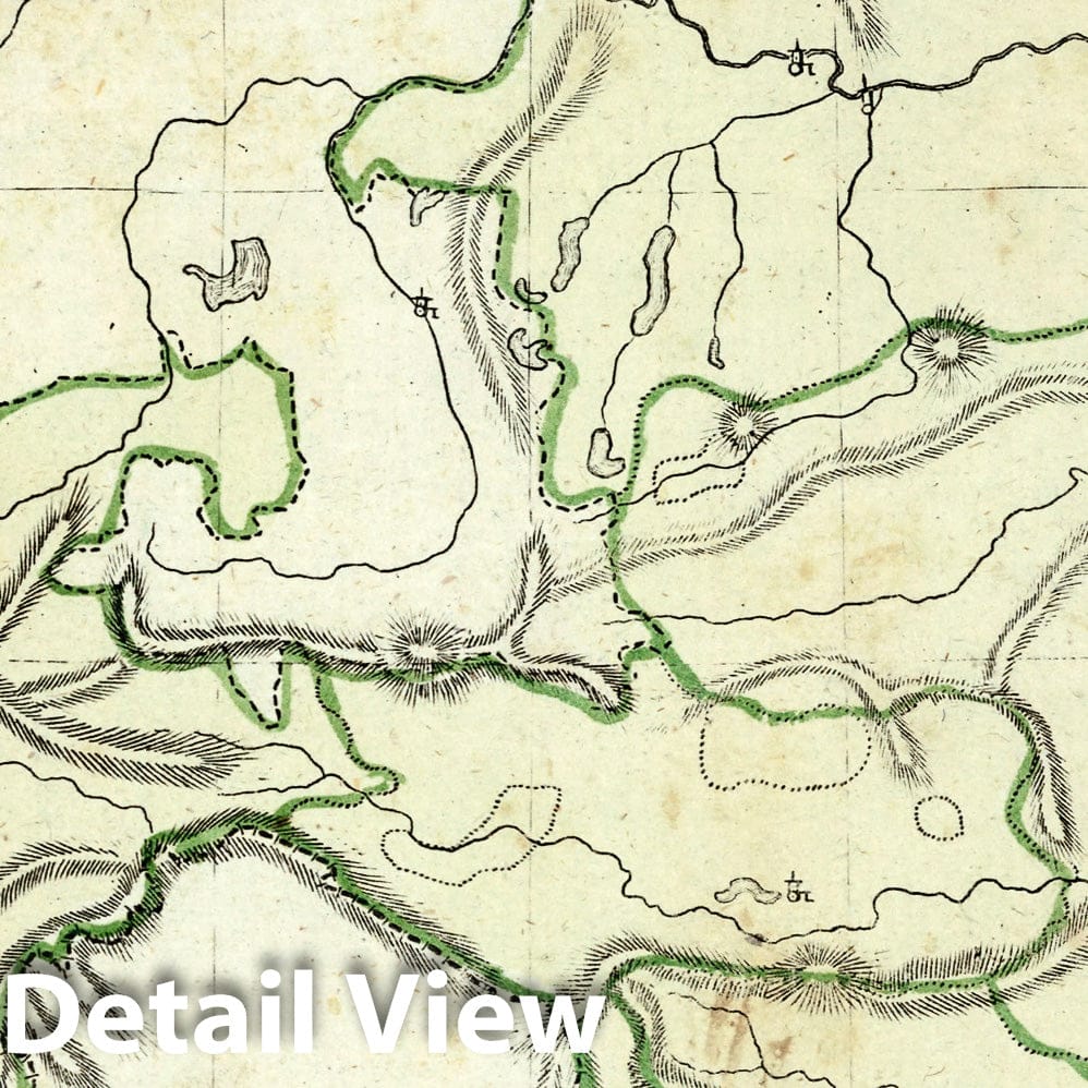 Austrian Empire, 1801 - Historical Topographic Map Print