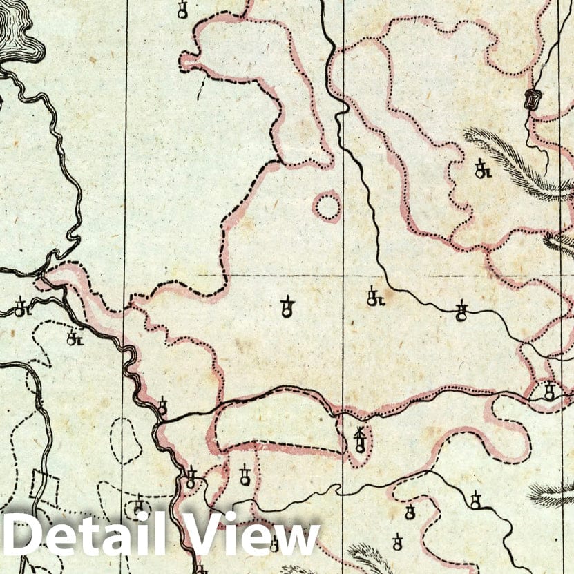 Westphalia District, Germany, 1801 - Historical Map Print