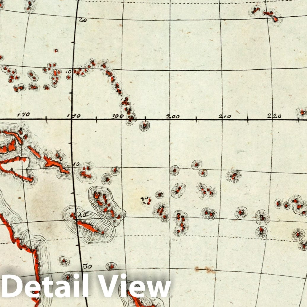 Australia 1801 Topographic Map Print - Gaspari School Atlas