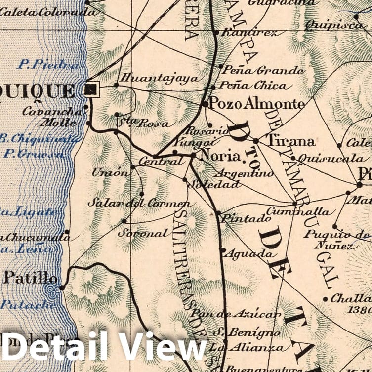 Tarapaca Province, Chile - Map No. 5, 1903 - Historical Map Reproduction