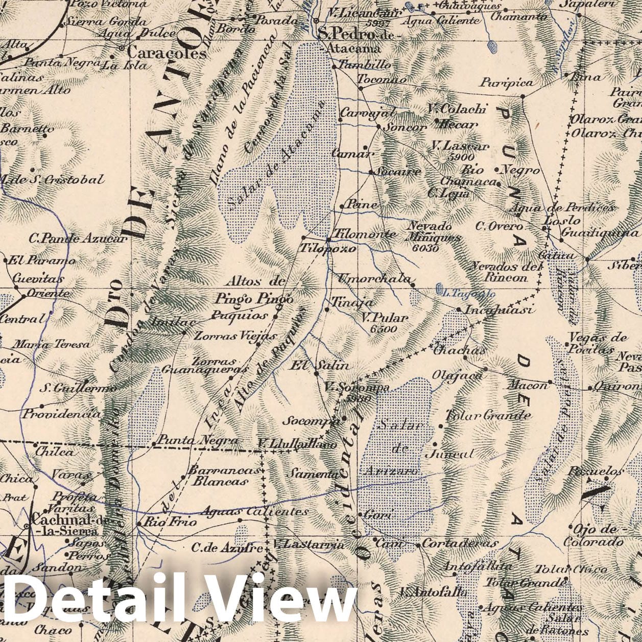 Antofagasta Province, 1903 - Historical Map Print