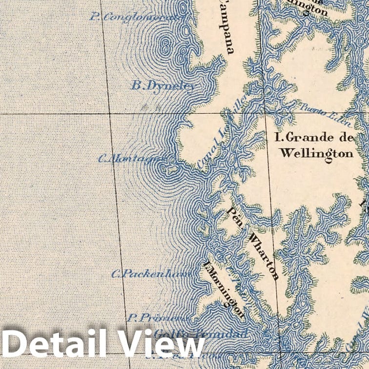 Magallanes Territory, 1903 - Historical Map Print