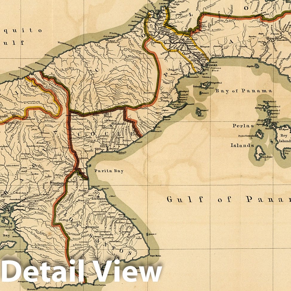 Panama, 1912 - Historical Map Print