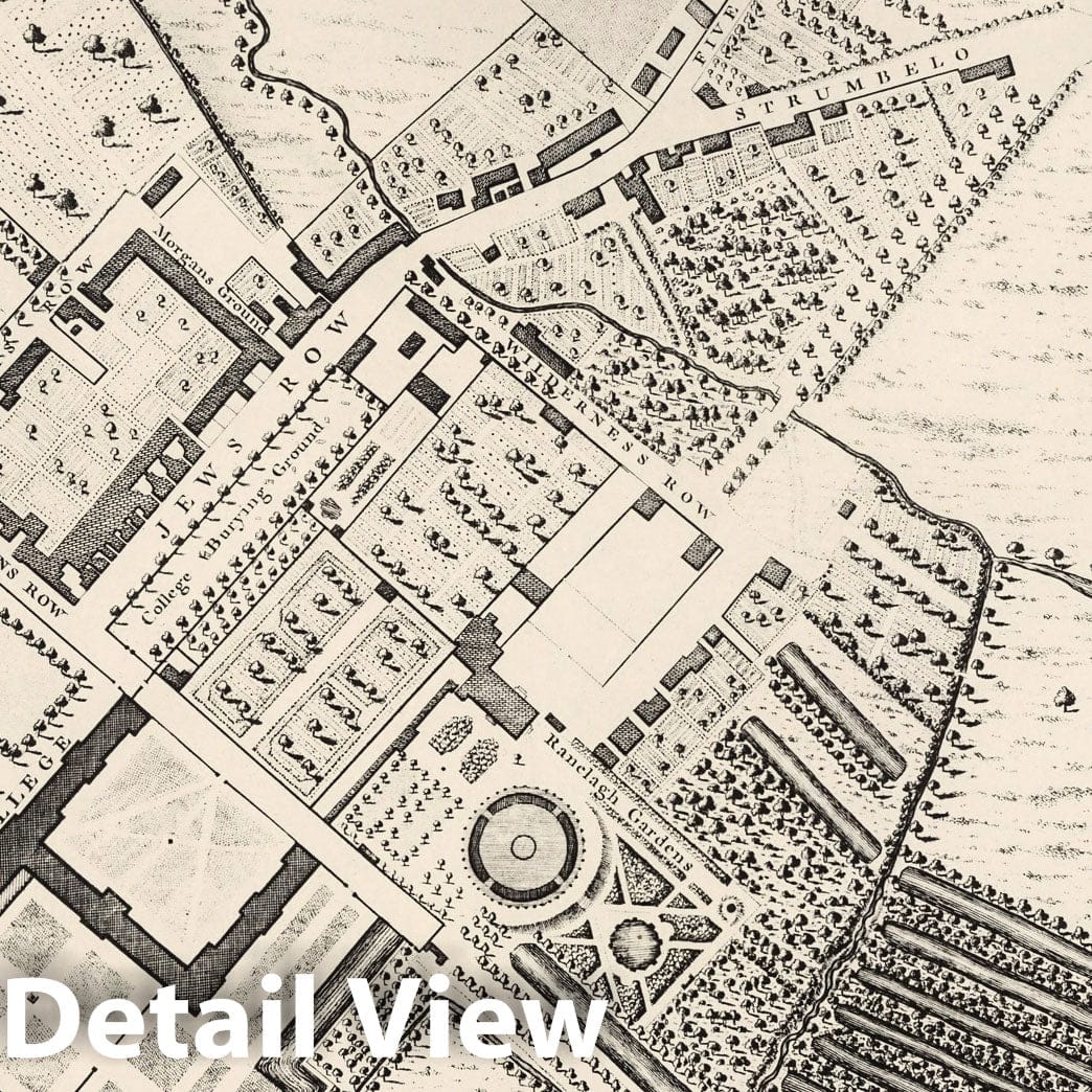 London, England - Sheet A 3 (b), 1746 - Rocque's Map of London