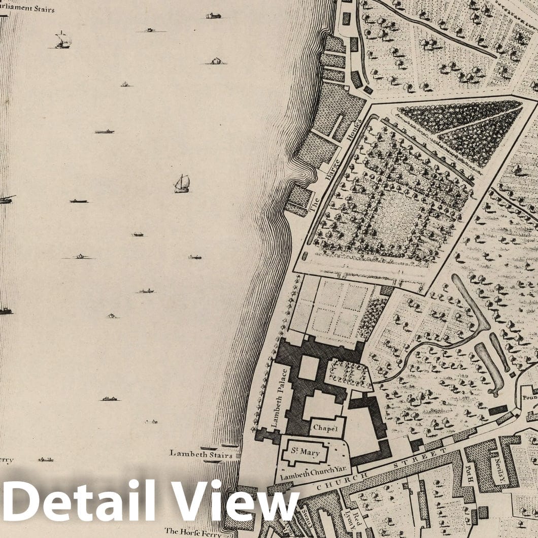 London, England - Sheet C 3 (a), 1746 - Rocque's Map of London