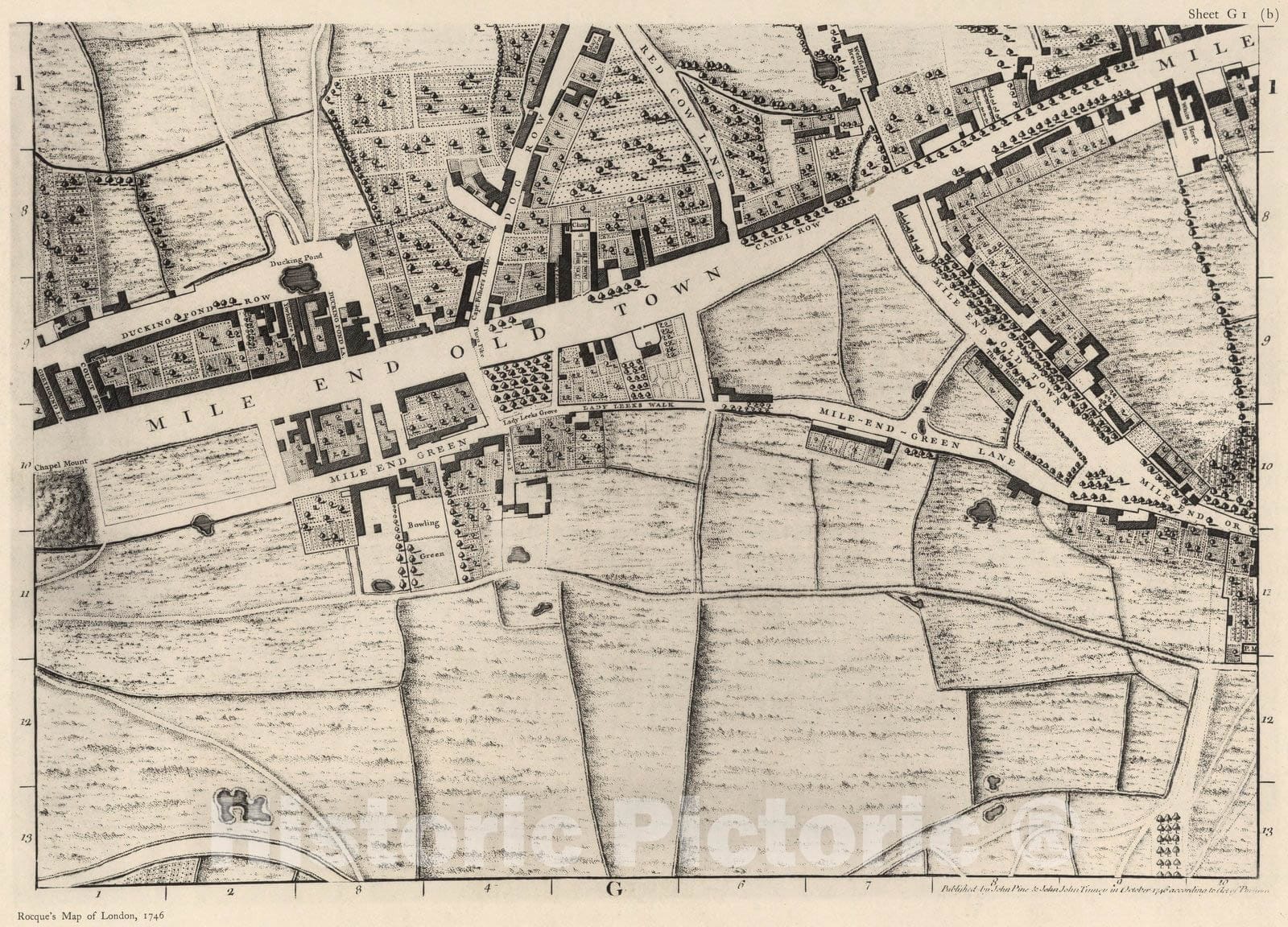 Historic Map : London (England), City Atlas Map, Sheet G 1 (b). 1919 - Vintage Wall Art