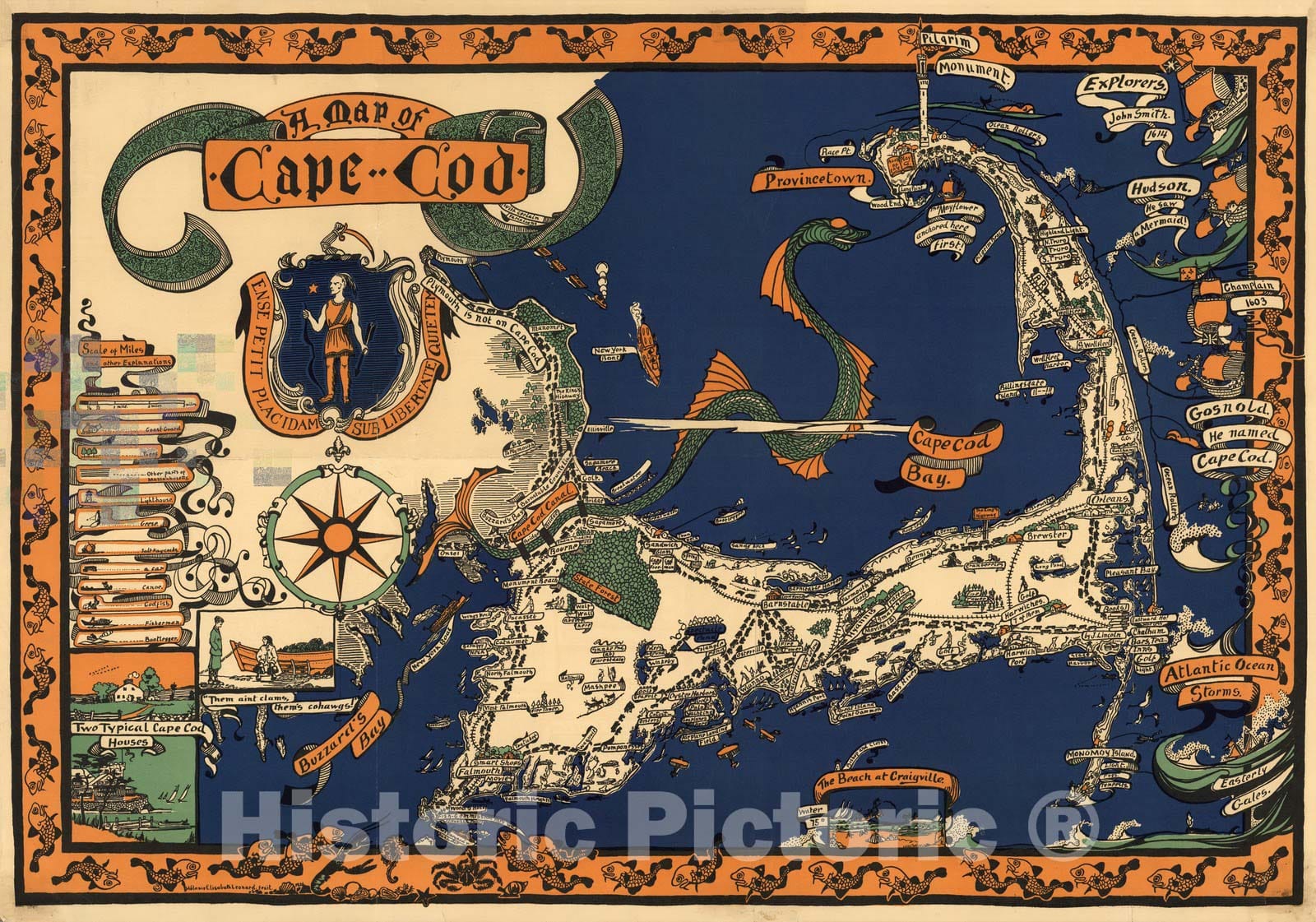 Historic Map : Cape Cod, 1926 v1