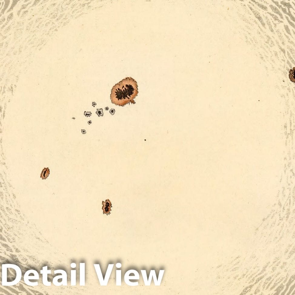 The Sun - Celestial Map, 1855 - Astronomical Atlas Print