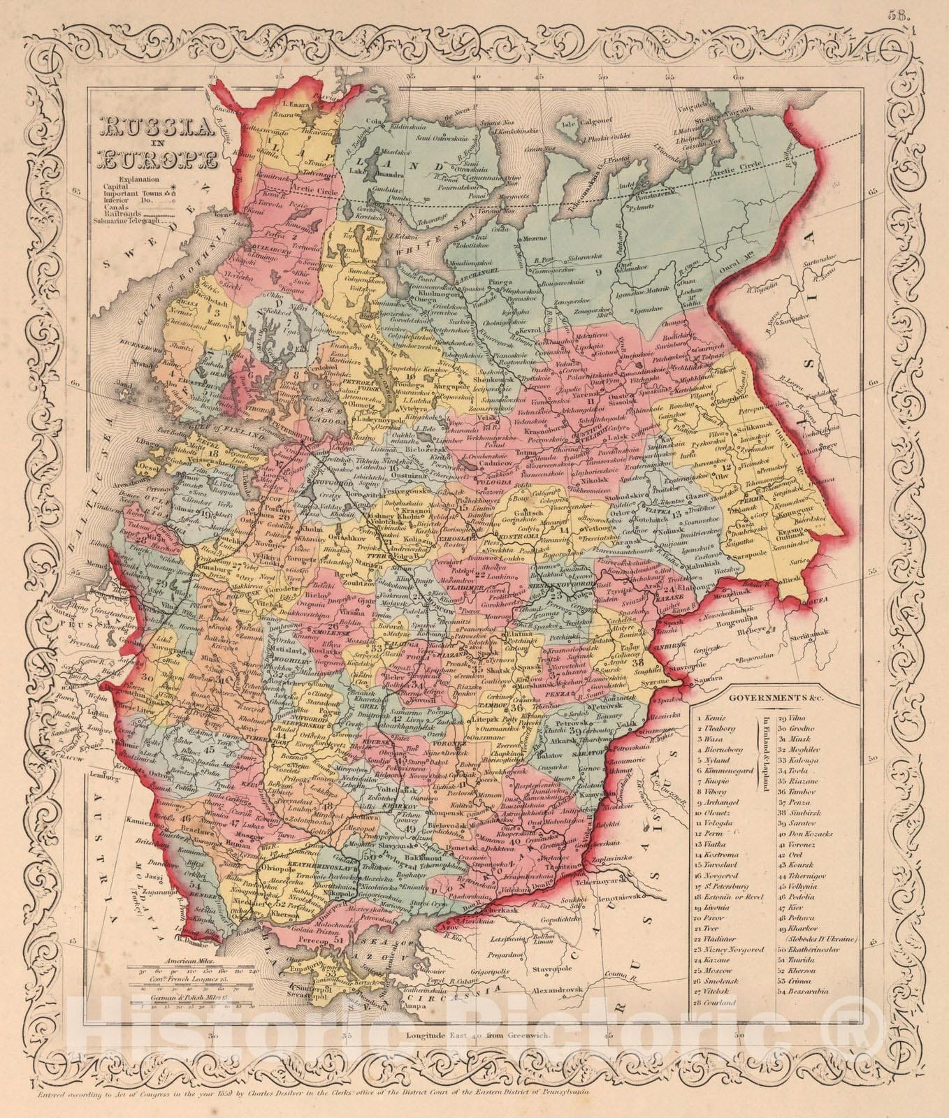 Historic Map : World Atlas Map, Crimea. 1859 - Vintage Wall Art