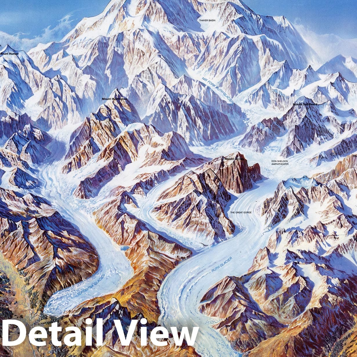 Denali National Park and Preserve - Pictorial Map, 1995