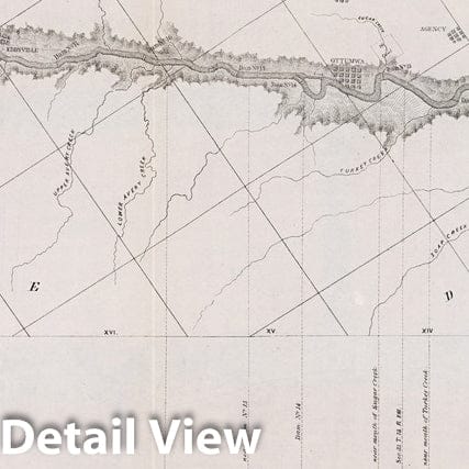 Des Moines River, Iowa - Geological Survey, 1852 - Historical Map Print