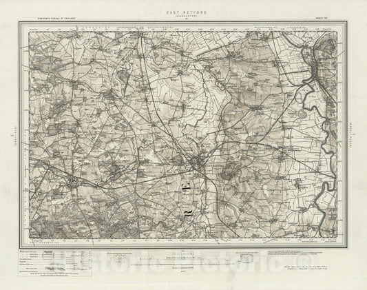 Historic Map : 101 East Retford (Hills) 1899 - Vintage Wall Art