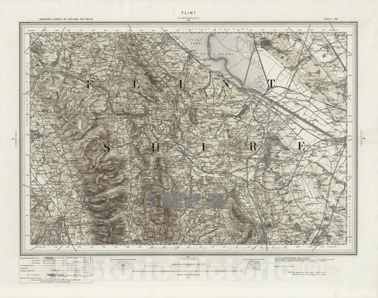 Historic Map : 108 Flint (Hills) 1898 - Vintage Wall Art