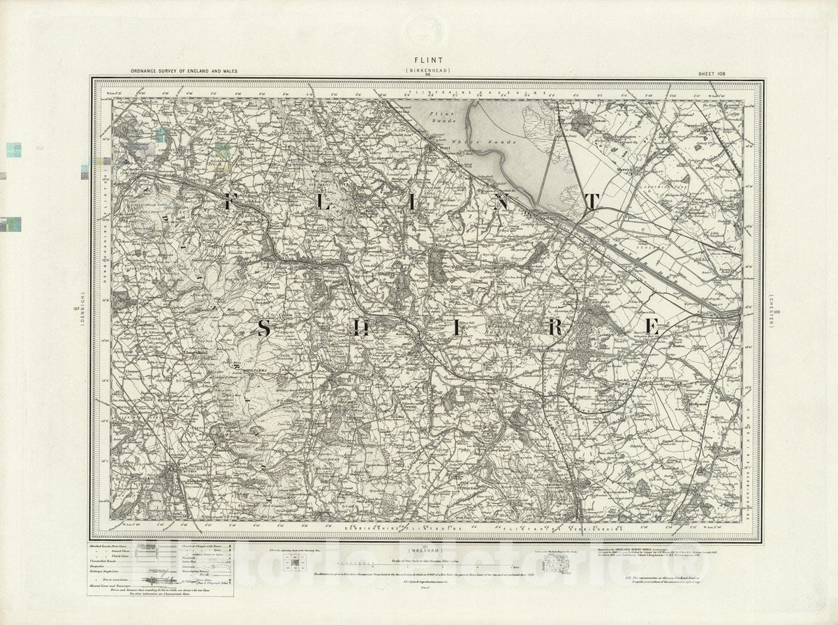 Historic Map : 108 Flint 1898 - Vintage Wall Art