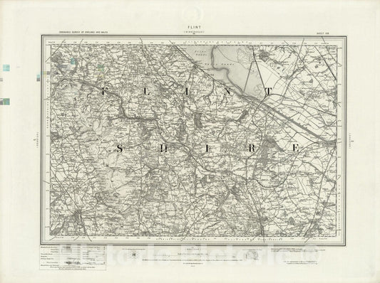 Historic Map : 108 Flint 1898 - Vintage Wall Art