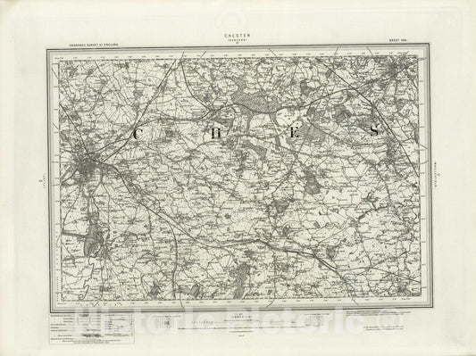 Historic Map : 109 Chester 1898 - Vintage Wall Art