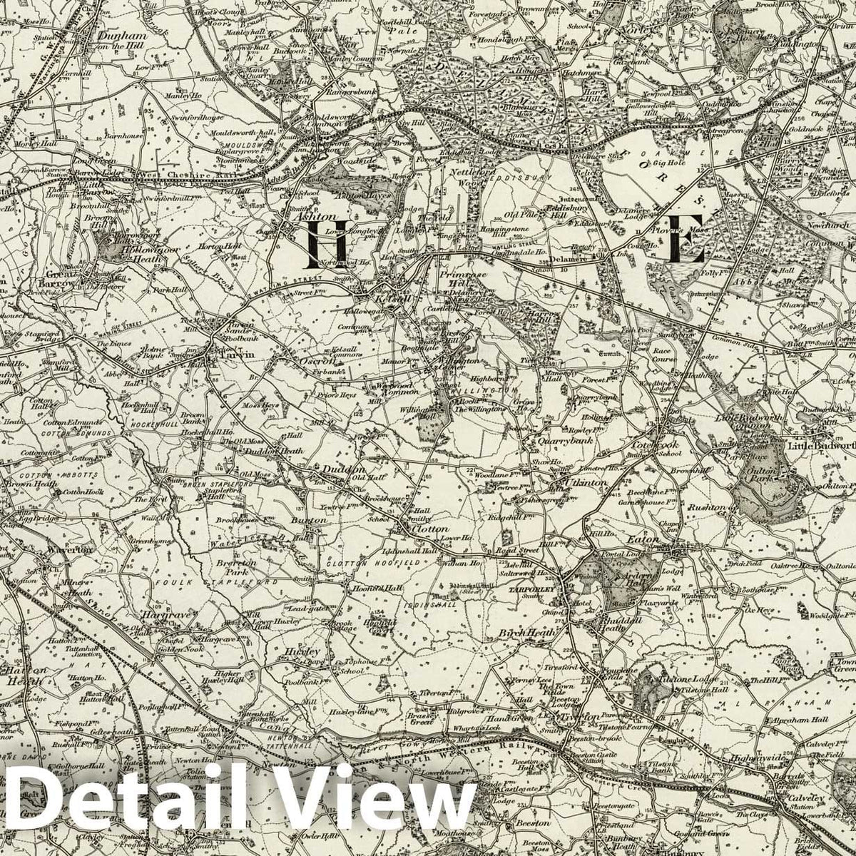 Chester - Survey Map, 1898 - Ordnance Survey of England