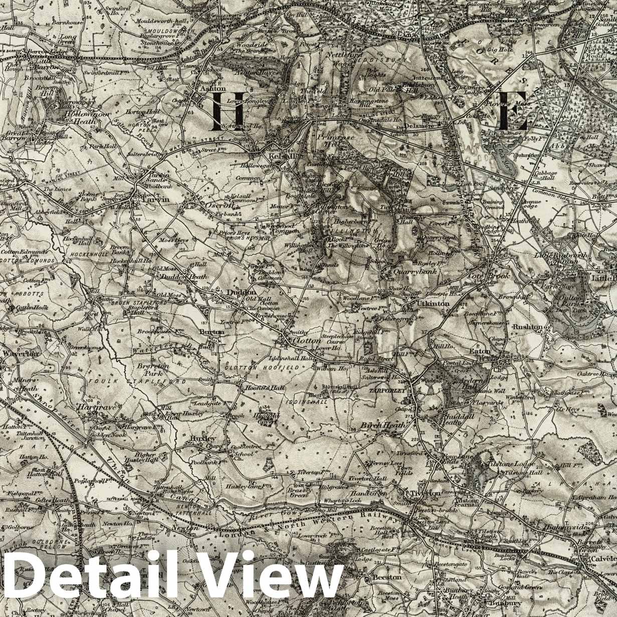 Chester - Survey Map, 1907 - Ordnance Survey Historical Map Print